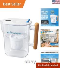 Carafe Purificatrice d'Eau Élimine le Chlore et les Produits Chimiques Permanents