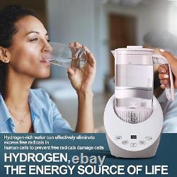 Carafe à Eau Hydrogène Générateur d'Eau Riche en Hydrogène Pichet par Électrolyse BPA F