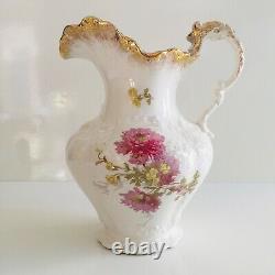 Carafe à eau Antique Royal Semi-Porcelaine Wedgwood & Co Angleterre 1890-1906