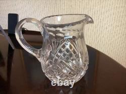 Carafe à eau Waterford Crystal LISMORE 6 de 40 onces avec bec pour glace VTG
