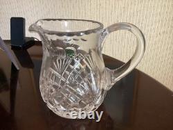 Carafe à eau Waterford Crystal LISMORE 6 de 40 onces avec bec pour glace VTG