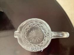 Carafe à eau Waterford Crystal LISMORE 6 de 40 onces avec bec pour glace VTG
