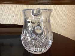 Carafe à eau Waterford Crystal LISMORE 6 de 40 onces avec bec pour glace VTG