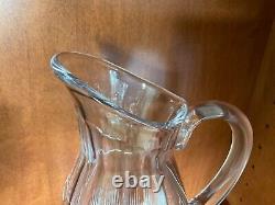 Carafe à eau à pichet à dents de scie Baccarat Nancy 48 oz 10H France