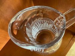 Carafe à eau à pichet à dents de scie Baccarat Nancy 48 oz 10H France