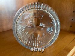 Carafe à eau à pichet à dents de scie Baccarat Nancy 48 oz 10H France