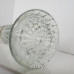 Carafe à eau de vin en verre et argent vintage d'Italie 12