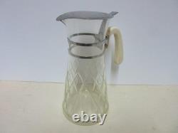 Carafe à eau en verre taillé Dn21 Showa rétro d'occasion