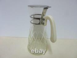 Carafe à eau en verre taillé Dn21 Showa rétro d'occasion