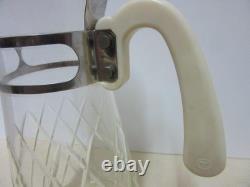Carafe à eau en verre taillé Dn21 Showa rétro d'occasion