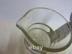 Carafe à eau en verre taillé Dn21 Showa rétro d'occasion