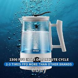 Carafe à eau hydrogénée, générateur d'eau riche en hydrogène par électrolyse, sans BPA