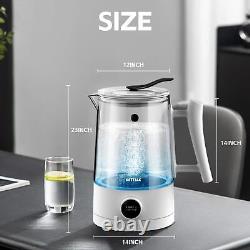 Carafe à eau hydrogénée, générateur d'eau riche en hydrogène par électrolyse, sans BPA