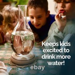 Carafe d'Eau Structurée en Tourbillon Technologie de Vortex Innovante Pichet Soufflé à la Main