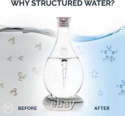 Carafe d'Eau Structurée en Tourbillon Technologie de Vortex Innovante Pichet Soufflé à la Main