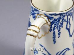 Carafe d'eau Royal Crown Derby Blue Mikado RARE 5 pouces Angleterre