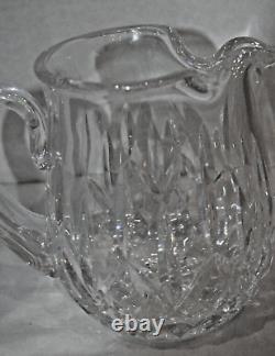 Carafe d'eau Waterford Crystal Lismore 6 de 32 onces avec bec verseur et lèvre à glace.