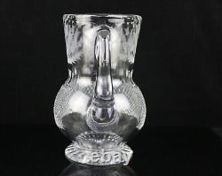 Carafe d'eau en cristal avec chardon d'Édimbourg en Écosse, 7 pouces