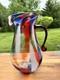 Carafe D'eau En Verre Artistique Blenko Confetti 11,5 Usa Avec étiquette Édition Limitée