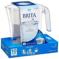 Carafe de lac sans BPA avec filtration efficace de 10 tasses et réduction du chlore