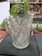 Carafe En Verre Transparent Embossée Avec Un Motif De Feuilles Rares Vintage Ustensiles De Cuisine Pichet Tasse