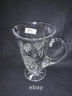 Carafe en cristal d'Édimbourg de 9'' avec 3 verres assortis - Marquée Écosse