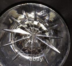 Carafe en cristal d'Édimbourg de 9'' avec 3 verres assortis - Marquée Écosse