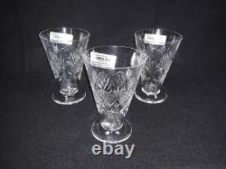Carafe en cristal d'Édimbourg de 9'' avec 3 verres assortis - Marquée Écosse