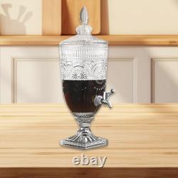 Carafe en verre claire, pichet d'eau froide, récipient à jus, pichet de thé glacé, robuste