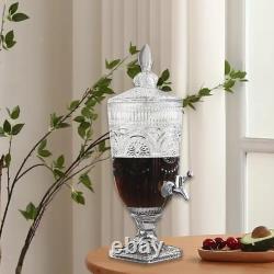 Carafe en verre claire, pichet d'eau froide, récipient à jus, pichet de thé glacé, robuste