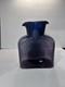 Carafe En Verre épaisse à Double Bec En Améthyste Violet Blenko Vintage