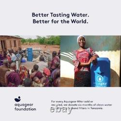 Carafe filtrante d'eau de 10 tasses Pure pour une eau potable avec élimination du chlore et du plomb