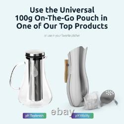 Carafe filtrante en acier inoxydable de 1,9 L avec réduction du chlore pour eau alcaline
