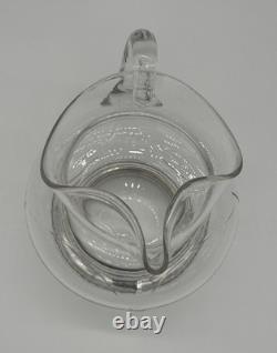 Carafe ou pichet en verre et argent sterling vintage de Sheffield pour eau, jus ou sauce Carafe ou pichet en verre et argent sterling vintage de Sheffield pour eau, jus ou sauce