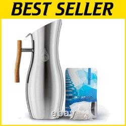 Carafe purificatrice à pH élevé avec filtre alcalin 1,9 L Argent