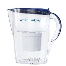 Carafes de filtration pure pour l'eau potable, filtre de 10 tasses 150 gallons, Tritan sans BPA