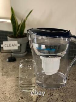 Carafes de filtration pure pour l'eau potable, filtre de 10 tasses 150 gallons, Tritan sans BPA