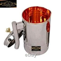 Copper En Acier Jug 1500ml Pot D'eau Avec Verre 300ml Set De 6pcs Free Ship