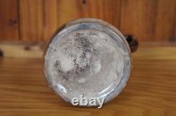 Crémier en Majolique Antique Héron Grue Cigogne Oiseau Nénuphar 6,5