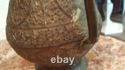 Cruche en cuivre vintage à motifs floraux de style moghol, faite à la main - 12