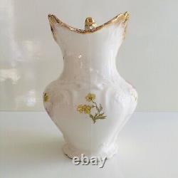 Cruche en porcelaine semi-royale antique Wedgwood & Co Angleterre 1890-1906