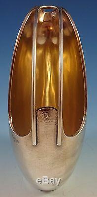 De Vecchi En Argent Sterling Vase Pichet À Eau Jug Milieu Du Siècle Moderne Italie # 1351