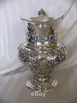 Dominick & Haff Sterling Silver Water Pitcher 5 Pint Shreve & Co. 1906