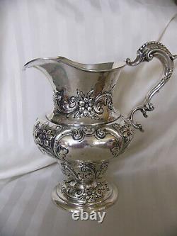 Dominick & Haff Sterling Silver Water Pitcher 5 Pinte Shreve & Co. 1906