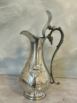 Ecuelle à vin/eau en argent antique plaqué gravé marquée 5 1844 HS Victorienne