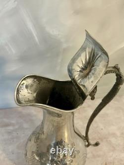 Ecuelle à vin/eau en argent antique plaqué gravé marquée 5 1844 HS Victorienne