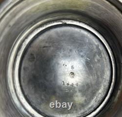 Ecuelle à vin/eau en argent antique plaqué gravé marquée 5 1844 HS Victorienne