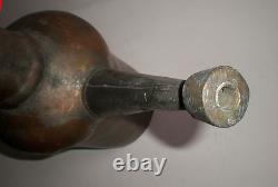 Ecuelle en cuivre et laiton antique, fait main, vers 1880