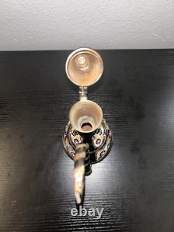 Ensemble de 2 cruches en cuivre de 2 litres à motif floral + Rare beau vase