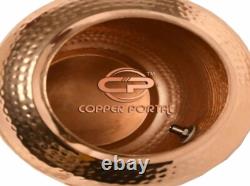 Ensemble de cadeaux de jarre/distributeur de pot d'eau en cuivre Matka/Vessel de qualité premium